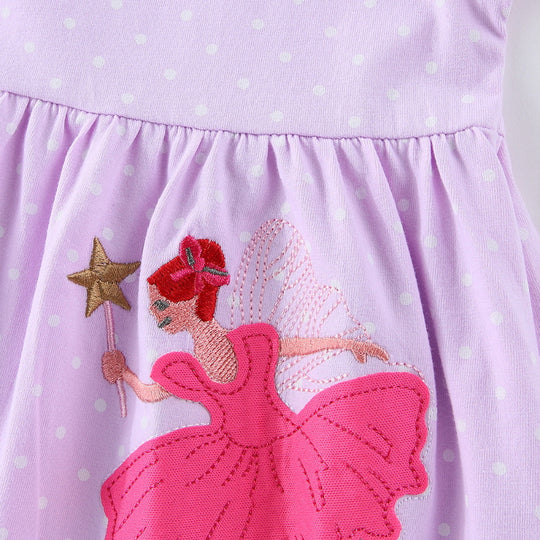 Mädchen Ballettkleid mit zauberhaftem Stickdesign EB