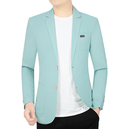 Herren Modernes Stretch Business-Sakko mit schmalem Schnitt und aufgesetzten Taschen EB
