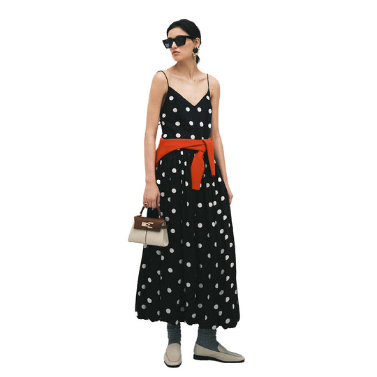 Damen Maxi-Kleid mit Punkten EB