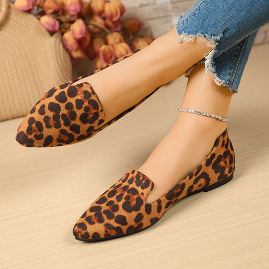 Damen modische Ballerinas mit elegantem spitzem Design EB