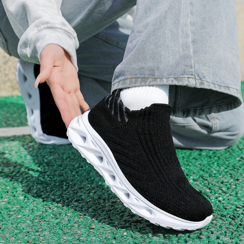 Damen Atmungsaktive Slip-On Laufschuhe mit flexibler Sohle EB