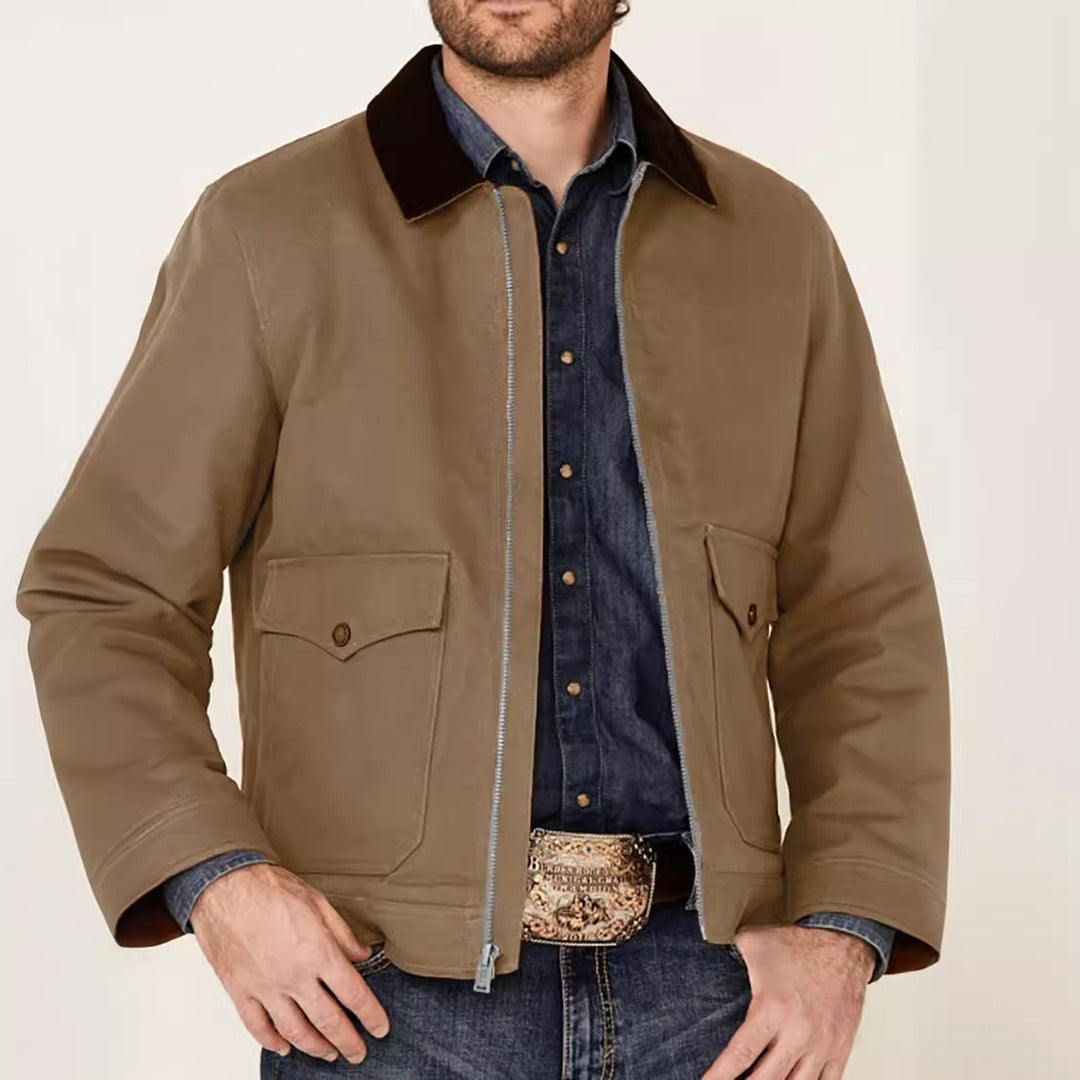 Herren moderne Utility-Jacke mit praktischen Taschen und robustem Außenmaterial EB