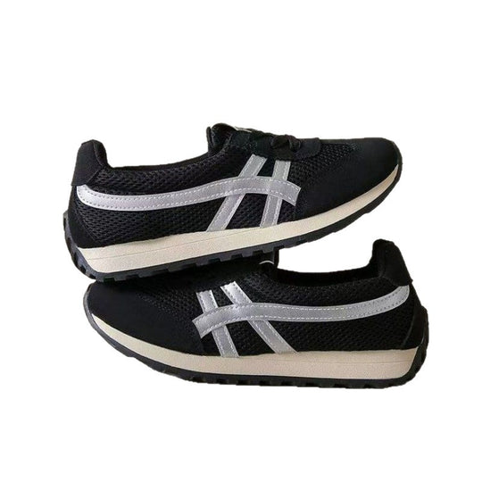 Damen Sportliche Sneakers im Retro-Stil mit atmungsaktivem Mesh-Obermaterial EB