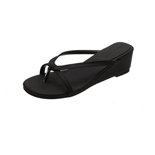 Damen Wedge-Sandalen mit elegantem Riemendesign und komfortablem Fußbett EB