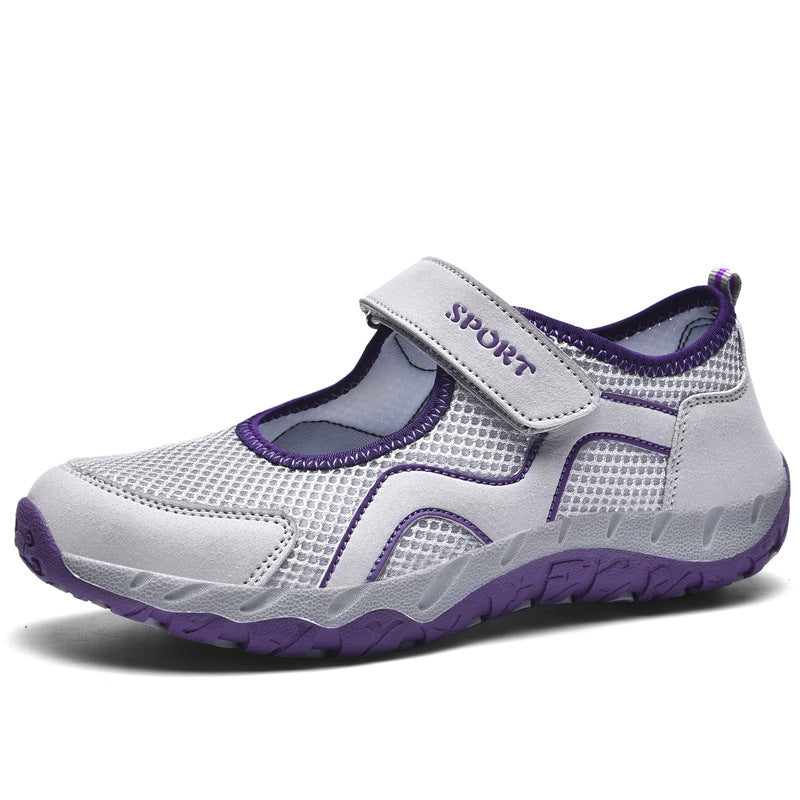 Damen Sweat-Sneakers mit verstellbarem Klettverschluss EB