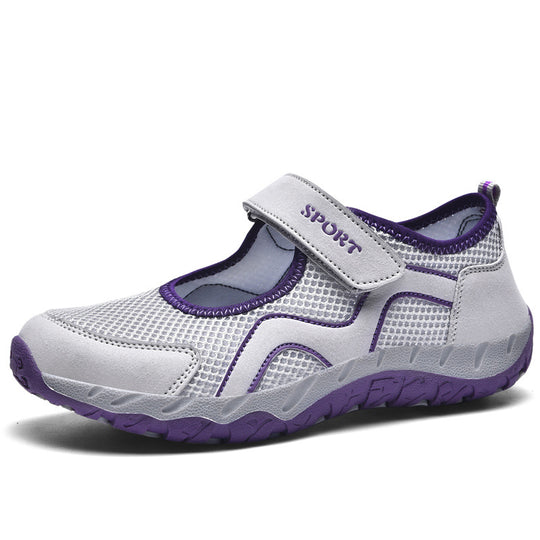 Damen Sweat-Sneakers mit verstellbarem Klettverschluss EB