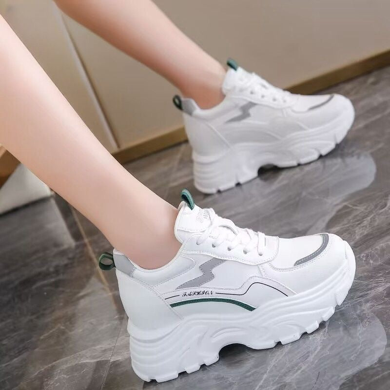 Damen Sportliche Sneakers mit elastischem Obermaterial und gepolsterter Sohle EB
