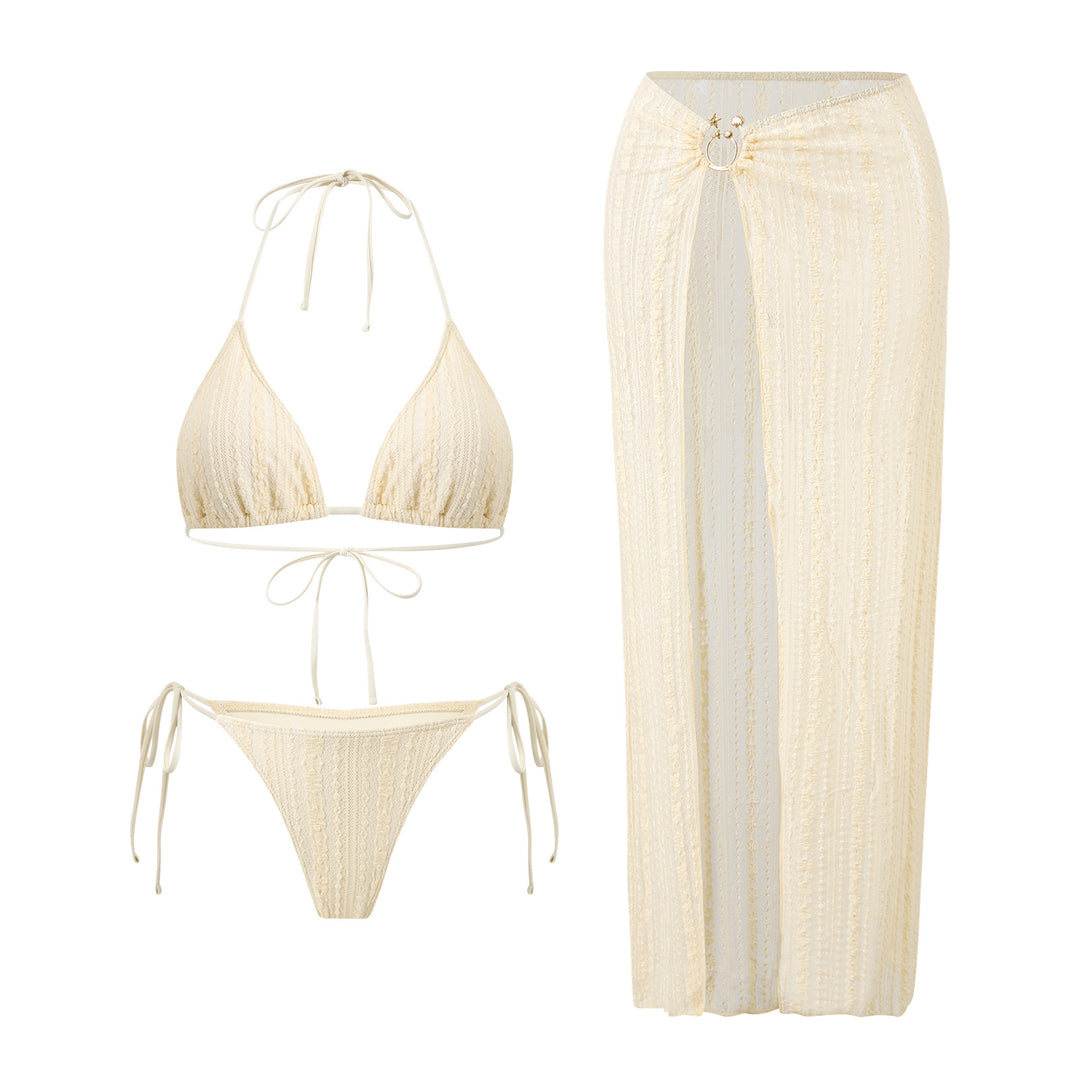 Damen Triangel-Bikini mit raffiniertem Wickelrock EB