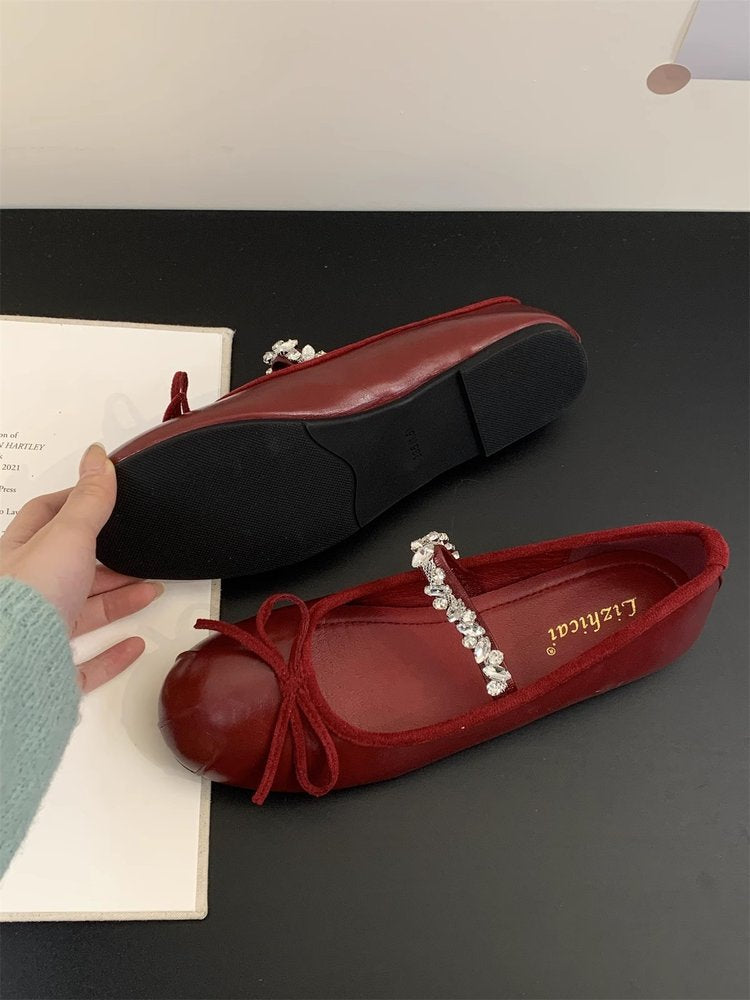 Damen Ballerinas mit elegantem Schleifenakzent und hochwertigem Innenfutter EB