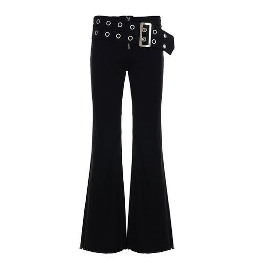Damen modischer Minirock mit asymmetrischem Schnitt und metallischen Details EB