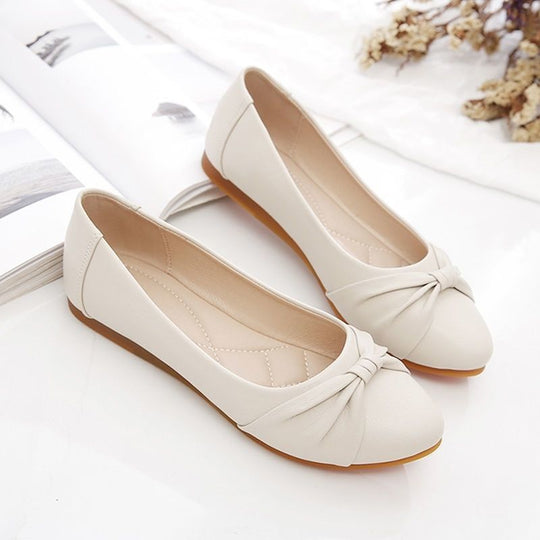 Damen Elegante Ballerinas mit modischem Knoten und weichem Innenfutter EB