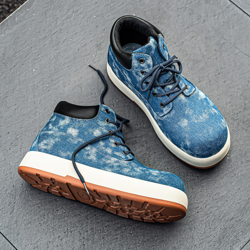 Damen Hochwertige Denim-Boots mit rutschfester Sohle und atmungsaktivem Innenfutter EB