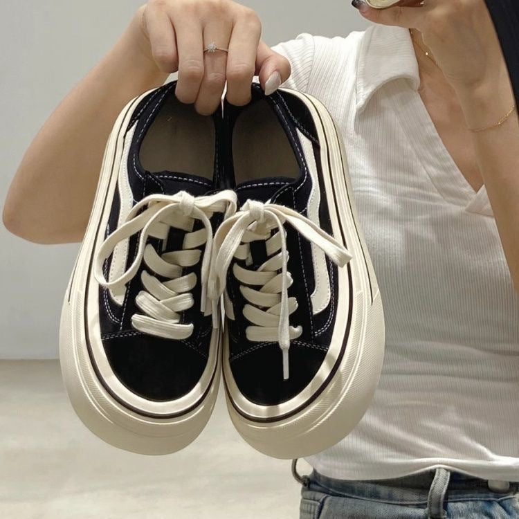 Damen Modische Plattform-Sneaker mit robustem Profil und atmungsaktivem Obermaterial EB