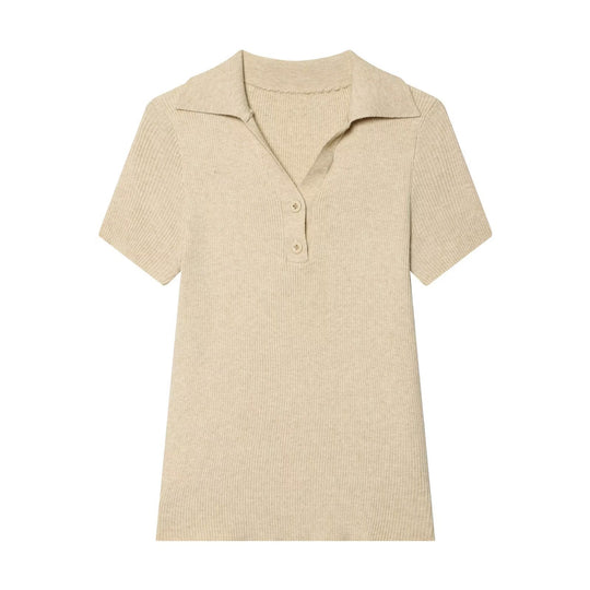 Damen Poloshirt mit strukturiertem Stoff und exklusivem Kragen EB