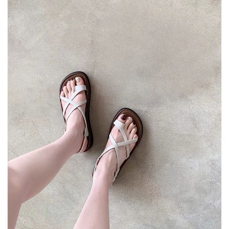 Damen komfortable Zehensandalen mit rutschfester Sohle EB