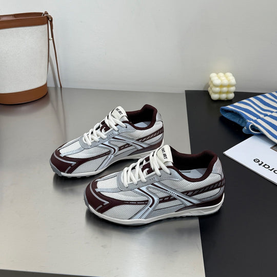 Damen sportliche Mesh-Sneaker mit dämpfender Sohle und atmungsaktivem Design EB