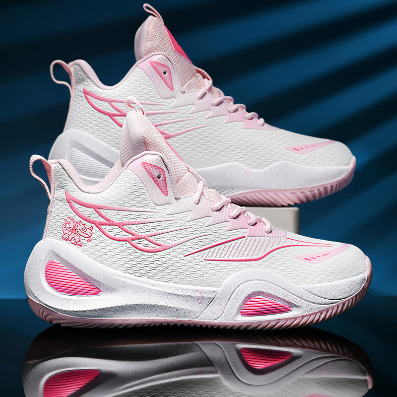 Damen Sportliche High-Top Sneakers mit atmungsaktiver Mesh-Oberfläche und dämpfendem Fußbett EB