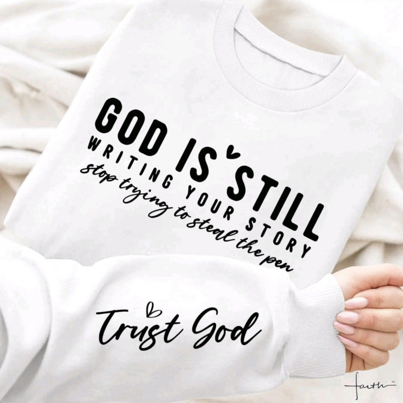 Damen Sweatshirt mit inspirierendem Schriftzug und weichem Material EB