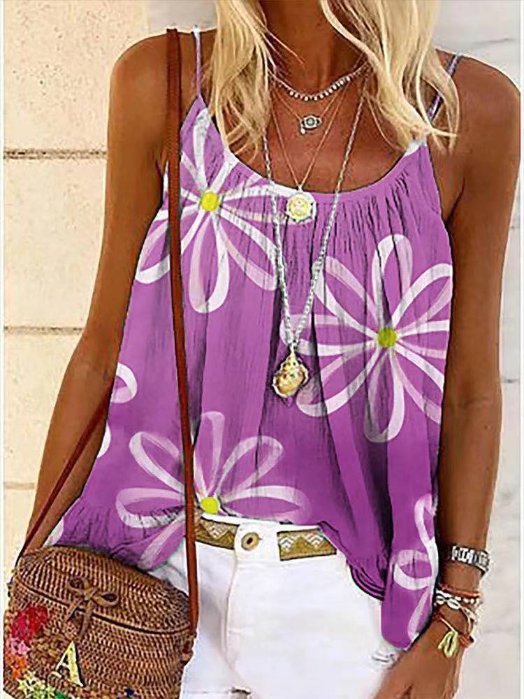 Damen Sommerliche Bluse mit floralem Design und luftiger Passform EB