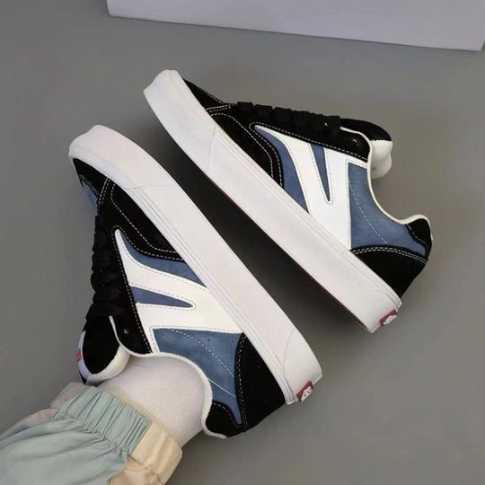 Damen sportive Sneakers im Retro-Stil mit weichem Innenfutter EB
