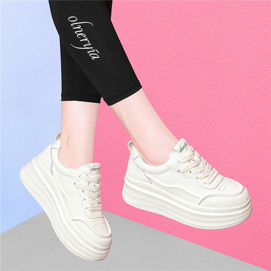 Damen Modische Plateau-Sneaker mit ergonomischer Sohle und trendigem Design EB