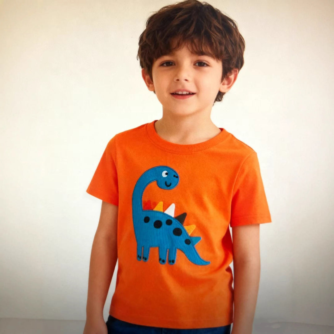 Jungen T-Shirt mit verspieltem Dinosaurier-Motiv EB
