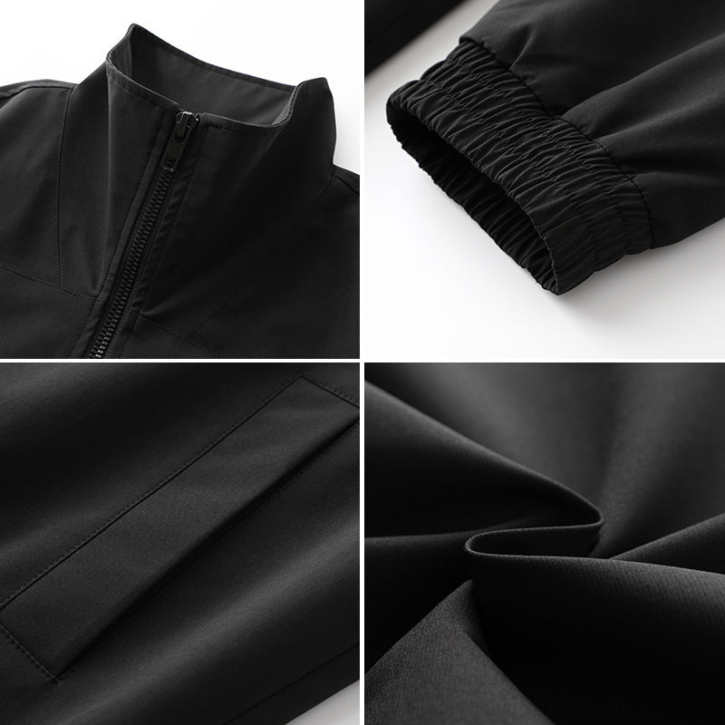 Herren Freizeitjacke mit praktischen Taschen und hohem Kragen EB