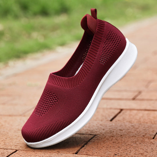 Damen nan nahtloser Slip-On Komfortschuh mit elastischem Maschenobermaterial und federleichter EVA-Laufsohle EB