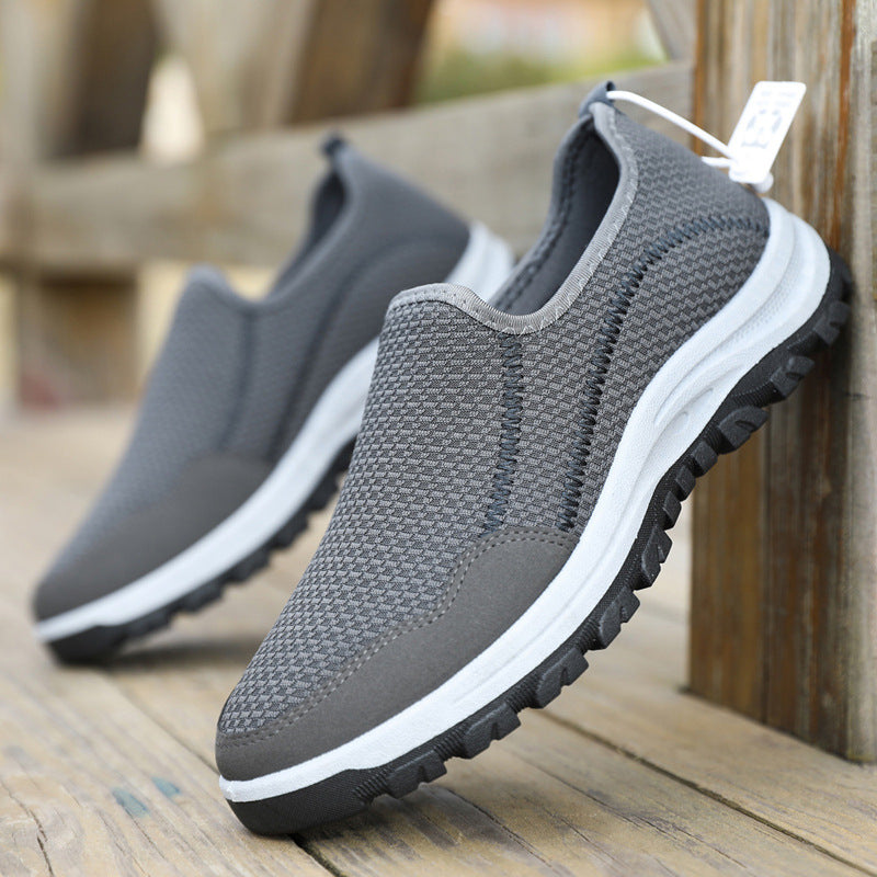Damen Atmungsaktive Slip-On Laufschuhe mit flexibel ausgestattet Sohle EB