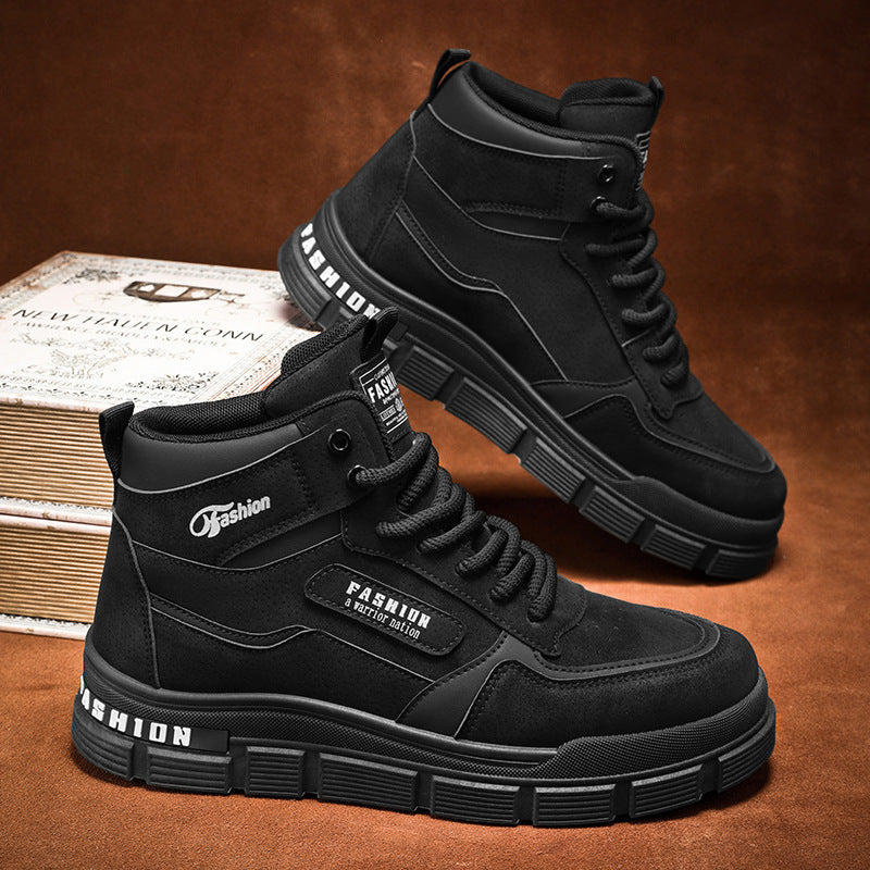 Damen Modische High-Top Sneakers mit dämpfendem Sohlenprofil und strapazierfähigem Obermaterial EB