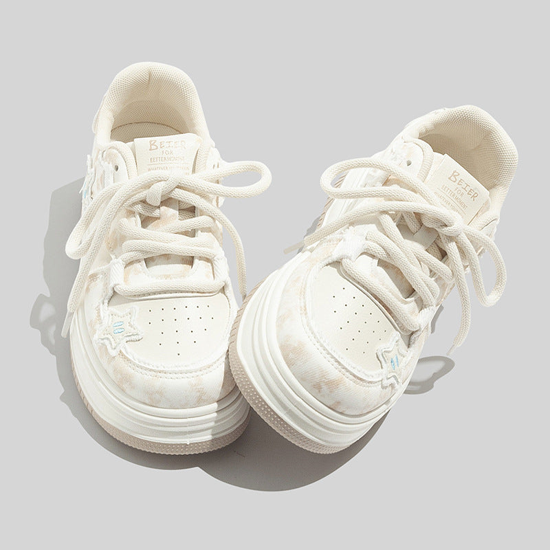 Damen Sportliche Sneakers mit Sternen-Details und bequemer Dämpfung EB