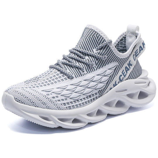 Damen Sportliche Leichtgewicht Sneaker mit atmungsaktiver Mesh-Oberfläche und ergonomischer Dämpfung EB
