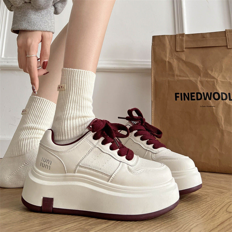 Damen Plateau Sneakers mit ergonomischer Dämpfung und sportlichem Design EB