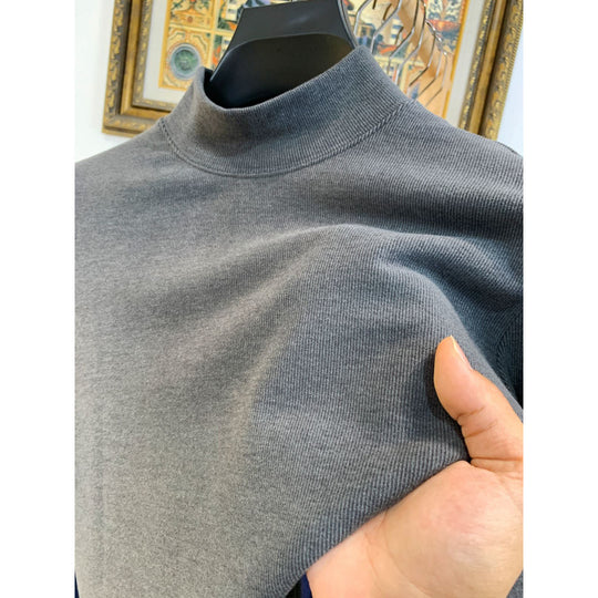 Damen Stehkragen Pullover aus weicher Baumwollmischung EB