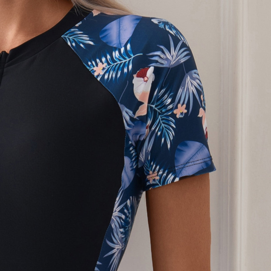 Damen Halblanger Schwimmanzug EB