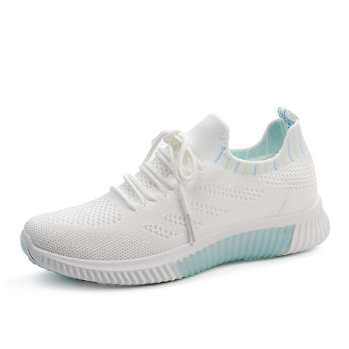 Damen Atmungsaktive Freizeit-Sneaker mit elastischem Einstieg und rutschfester Sohle EB