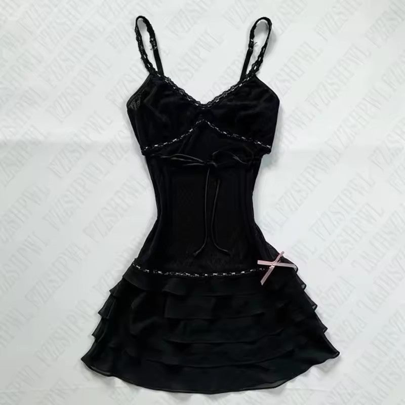 Damen Wickelkleid mit Rüschen und Karomuster EB