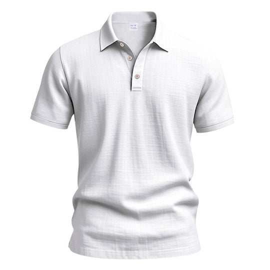 Herren Polo-Hemd mit strukturiertem Design und hochwertiger Baumwolle EB