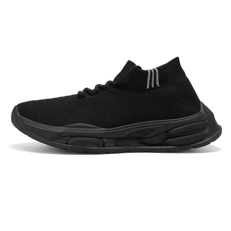 Damen High-Top Sneakers mit atmungsaktivem Strickmaterial und dämpfender Sohle EB
