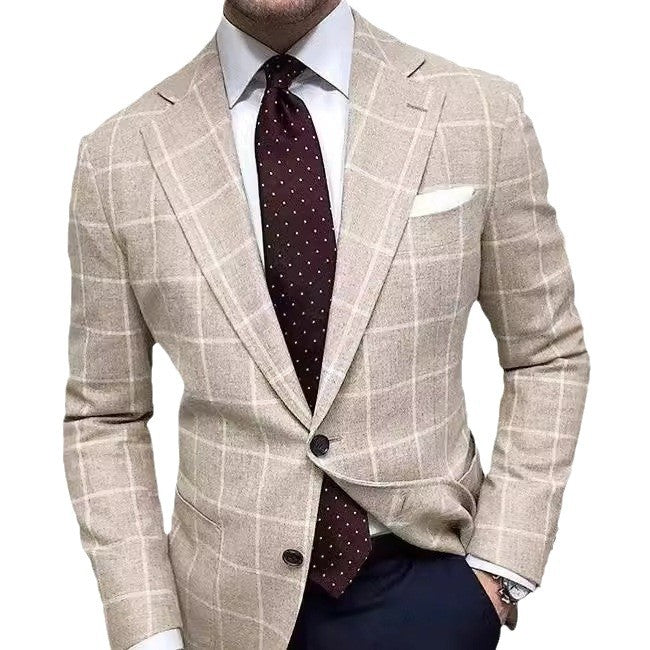 Herren eleganter Leinenblazer mit schmalem Schnitt EB