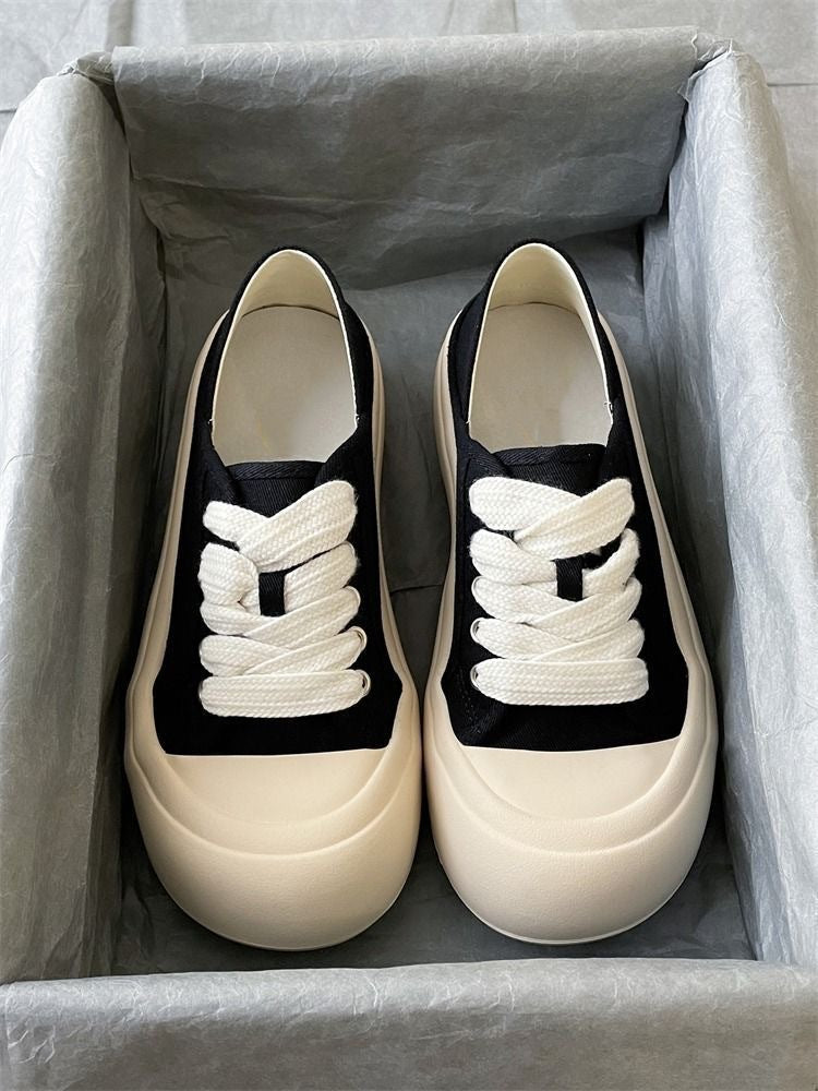 Damen Bequeme Sneaker aus hochwertigem Material mit elastischen Schnürsenkeln EB