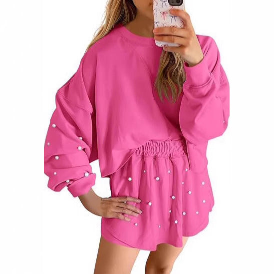 Damen Sportliches Sweatshirt- und Rock-Set EB