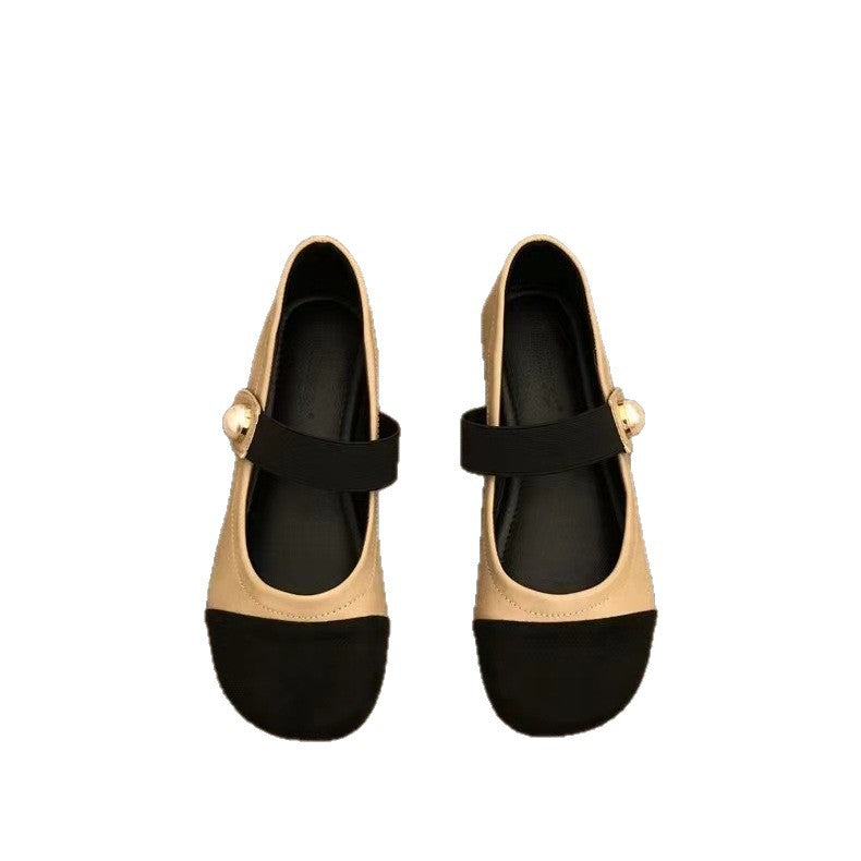 Damen Bequeme Ballerinas mit Elegantem Schnallen-Detail EB