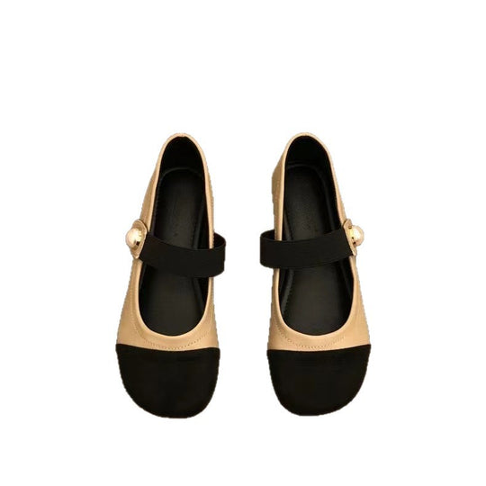 Damen Bequeme Ballerinas mit Elegantem Schnallen-Detail EB