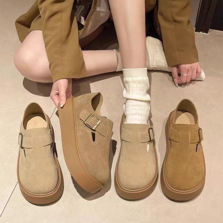 Damen Komfortable Clogs mit modischem Schnallenverschluss EB