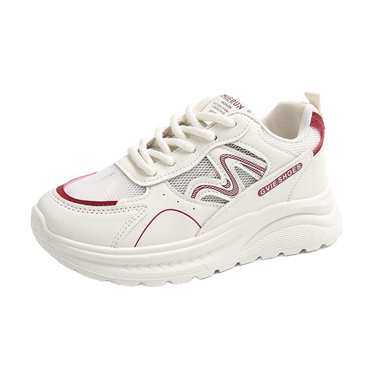 Damen sportliche Sneakers mit atmungsaktiver Mesh-Oberfläche und dämpfender Sohle EB