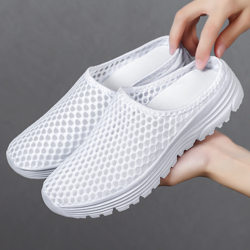 Damen Luftige Clogs mit atmungsaktivem Netzdesign EB