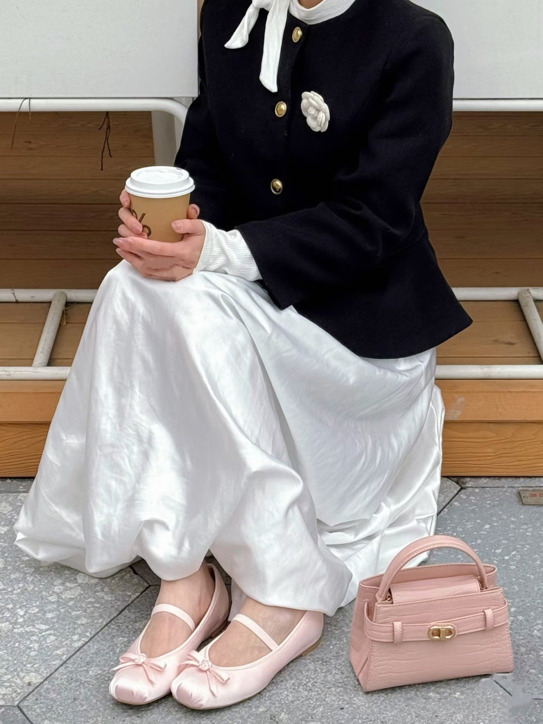 Damen Ballerinas mit dekorativem Schleifen-Design EB