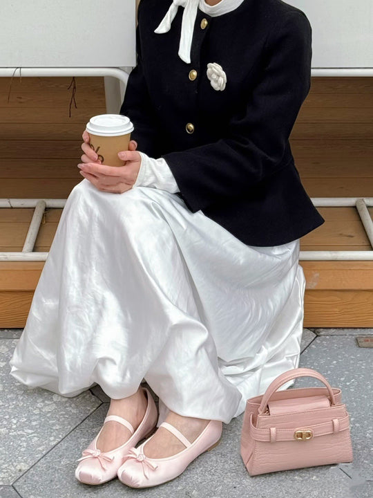 Damen Ballerinas mit dekorativem Schleifen-Design EB