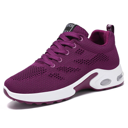 Damen Leichte und atmungsaktive Fitness Sneakers mit Dämpfungstechnologie EB